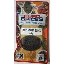 Euro Spices Peppercorn Black 60g