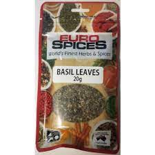 Euro Spices Basil Leaves 20g