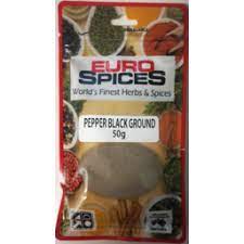 Euro Spices Pepper Black Ground 50g