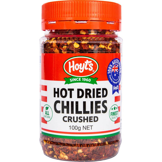 Hoyts Hot Dried Chillies Crushed 210g