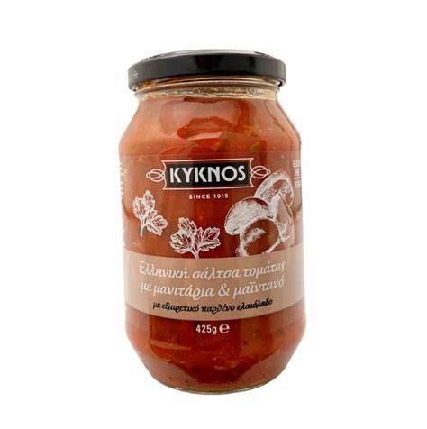 Kyknos Pasta Sauce with Mushroom & Parsley 425g