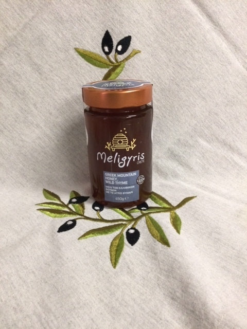 Meligyris Crete Greek Mountain Honey, with Wild Thyme 450g