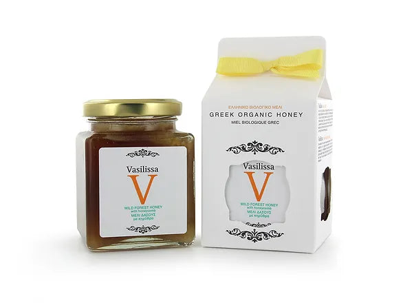 Vasilissa Greek Organic Forest Honey with Honeycomb 250g